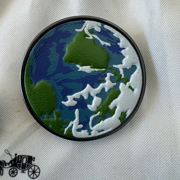 Coach Jetpack Rexy Pin and Planet Earth Pin - Genuine Leather - LIMITED EDITION - Picture 8 of 9